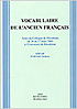 VOCABULAIRE DE L'ANCIEN FRANCAIS